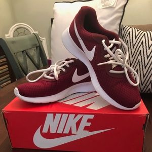 Maroon Nike Athletic Shoes